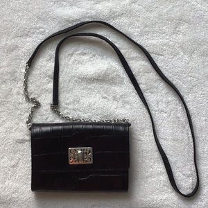 Brighton black crossbody leather purse